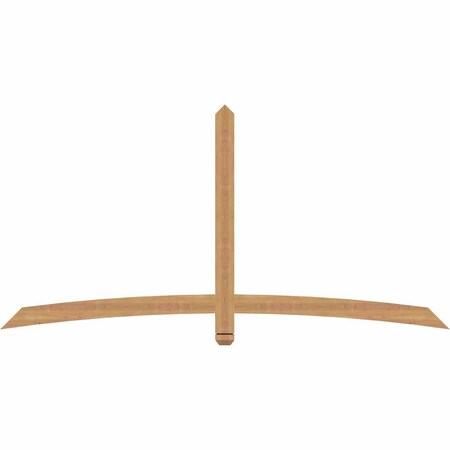 Ekena Millwork Bellingham Timber Gable Bracket, Western Red Cedar, 84"W x 42"H x 1 1/2"D x 3 1/2"F, 12/12 Pitch GBW084X42X0204BEL00SWR